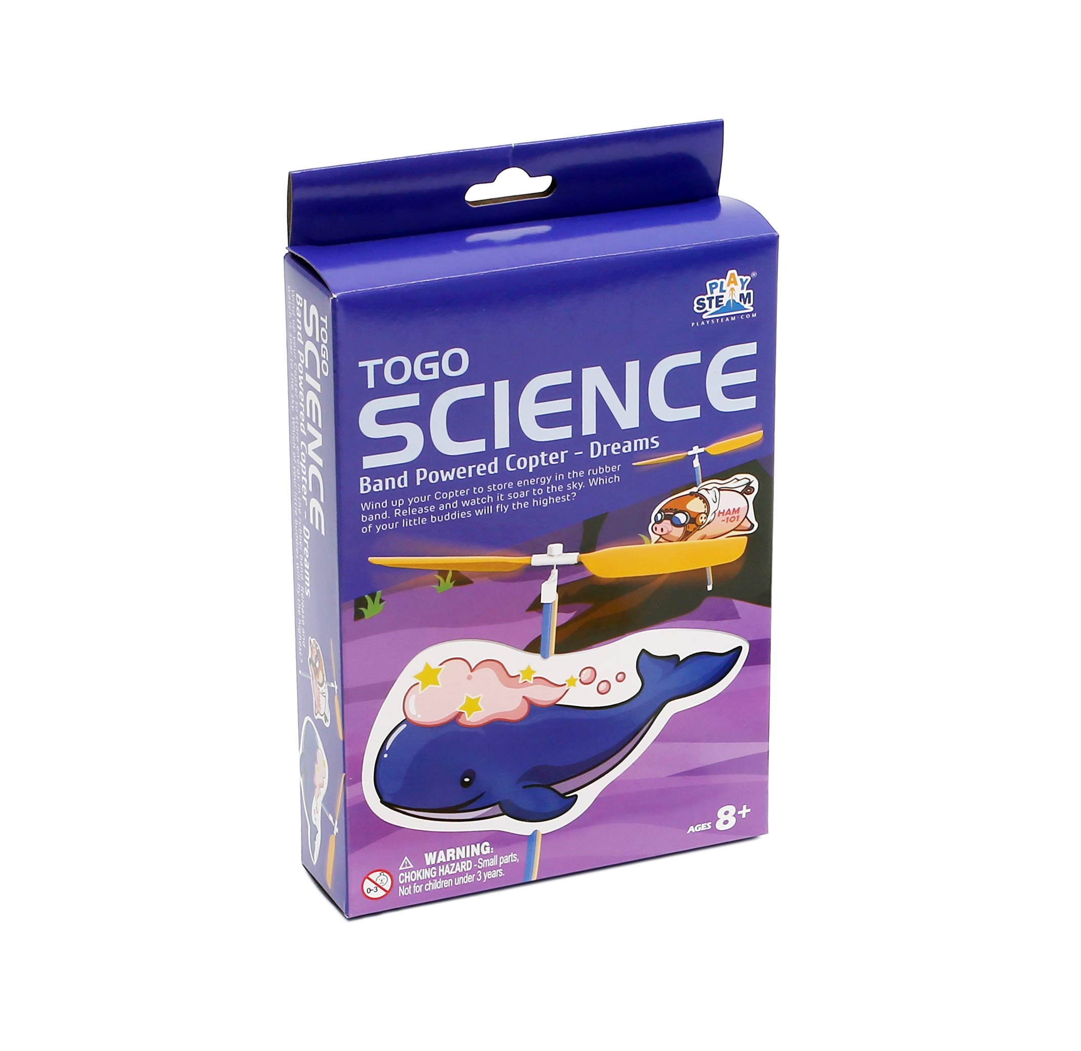 PLAYSTEAM Band Powered Copter - Dreams STEM Set (Pack of 4)