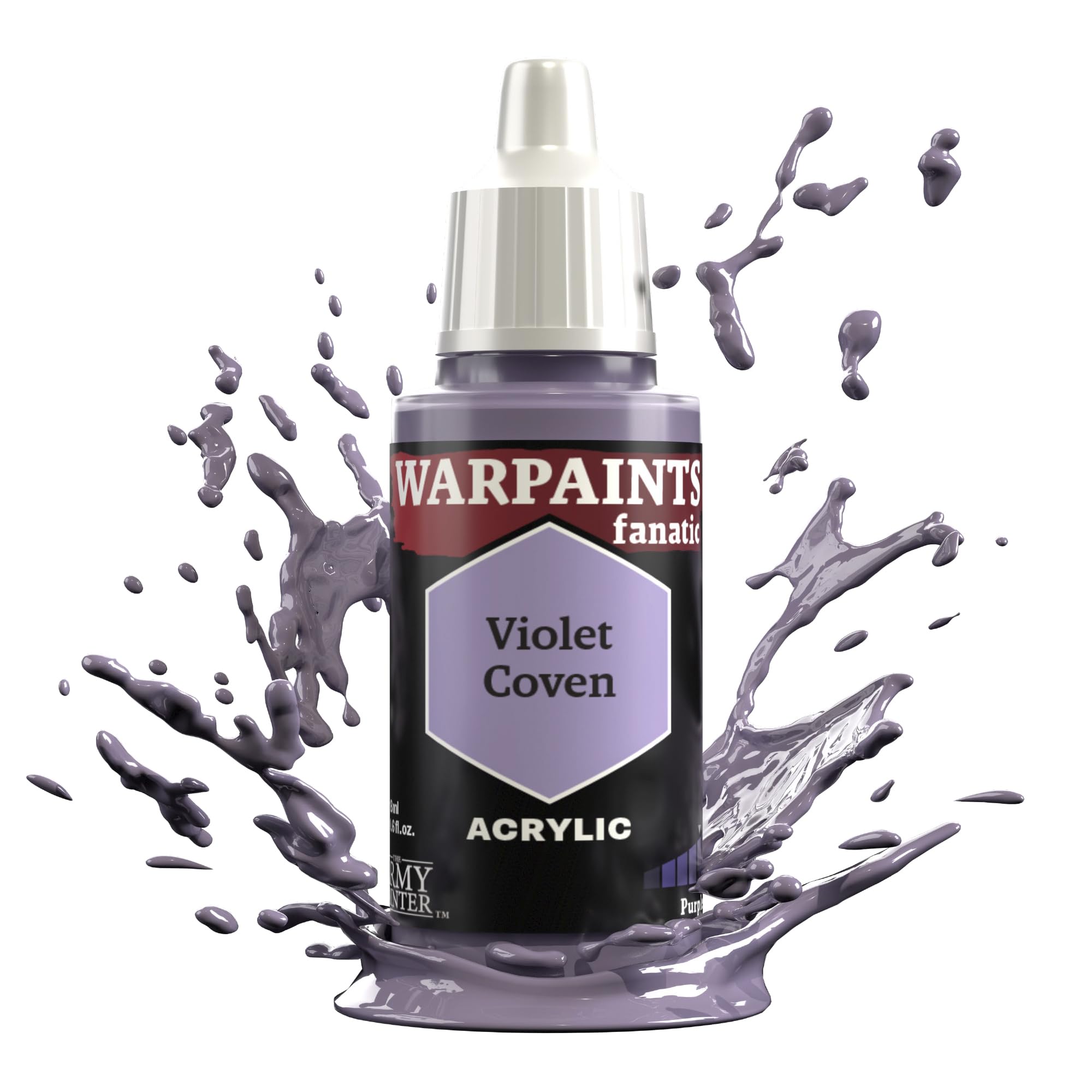 The Army Painter Pinks & Purples Warpaints Fanatic 18ml Acrylic Paints (Violet Coven)