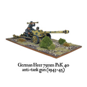 Bolt Action Warlord Games, German Heer 75mm PaK 40 Anti-Tank Gun (1943-45)