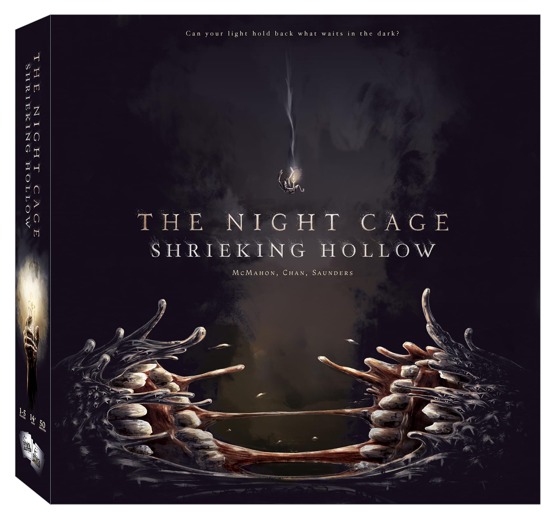 The Night Cage Expansion The Shrieking Hollow by Smirk & Dagger – Tile Placement Cooperative Board Game with New Threats and Challenges – for Ages 14+, 1 to 5 Players & 40 to 60 Min Playtime