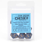 d10 Clamshell Opaque Dusty Blue with Copper (10)