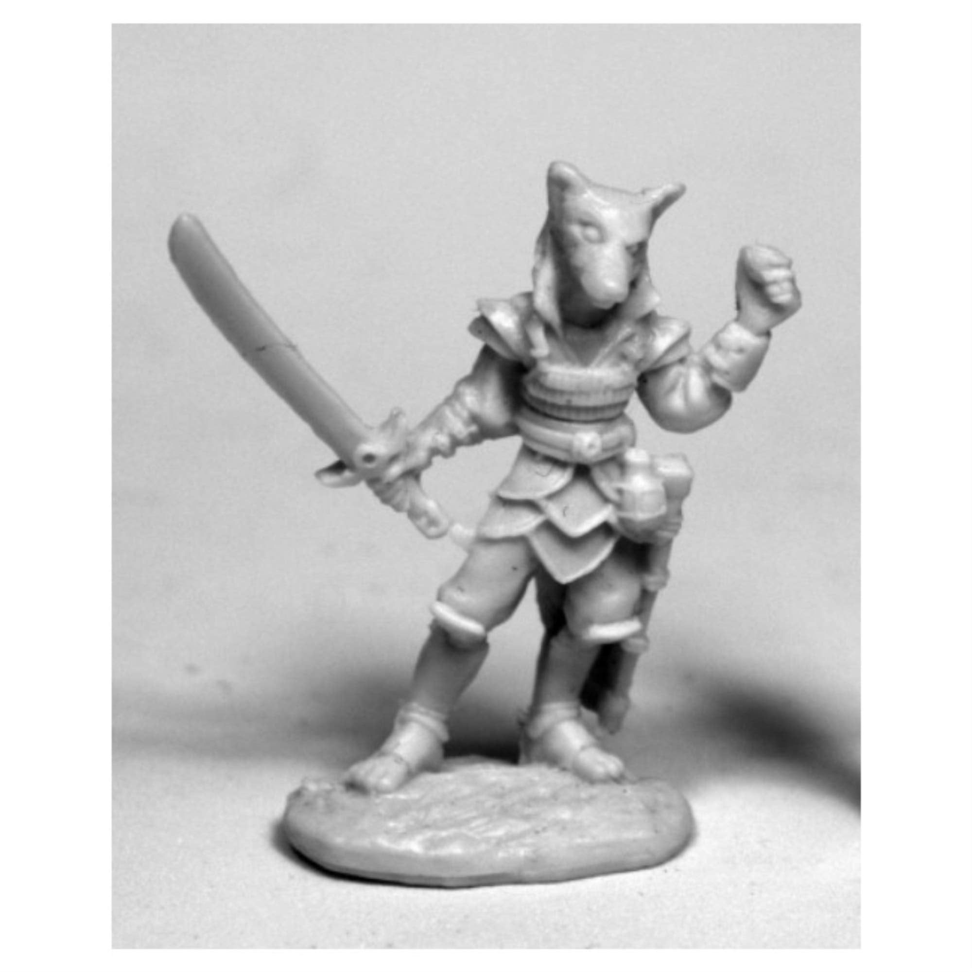 Reaper Miniatures Kogo, Male Kitsune #77473 Bones Unpainted Plastic Mini Figure