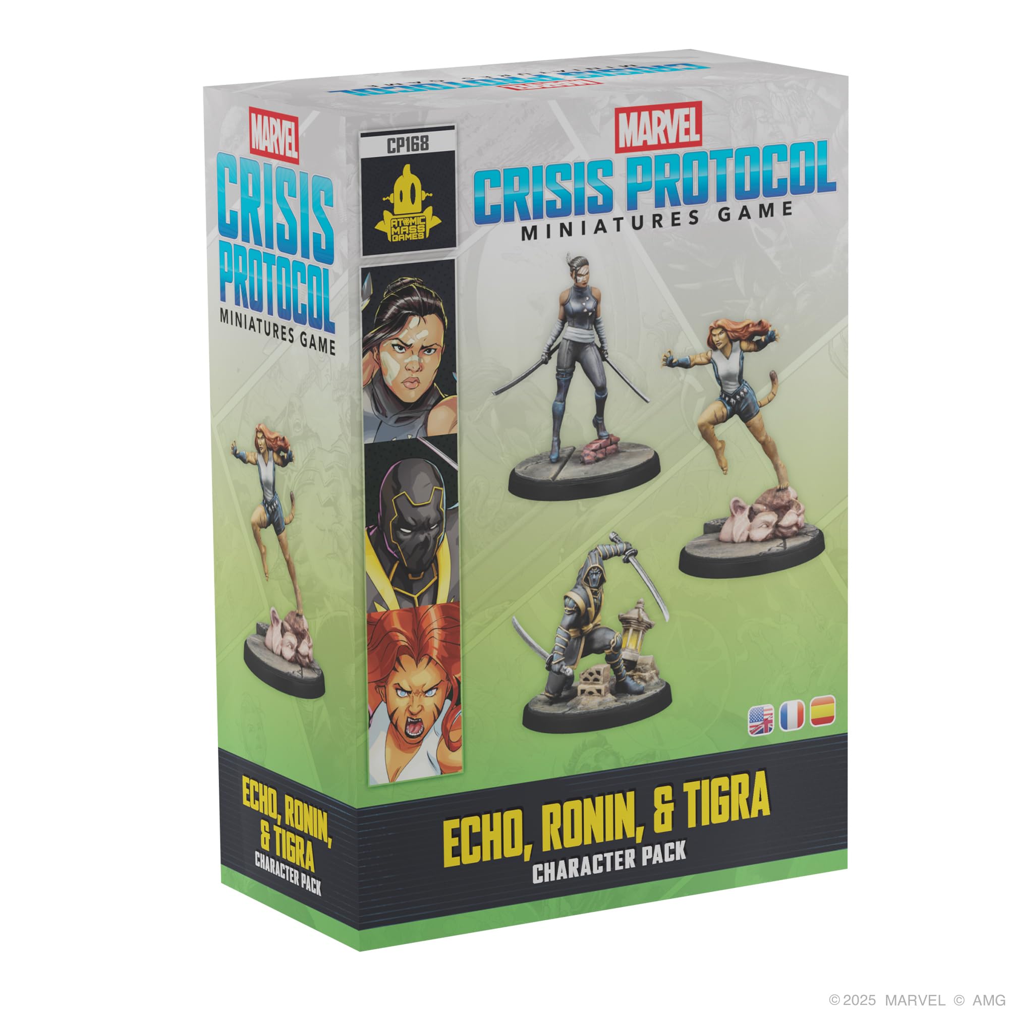 Asmodee Marvel: Crisis Protocol Echo, Ronin & Tigra Character Pack - Agile Martial Artists & Mystical Fighter, Tabletop Superhero Game, Ages 14+, 2 Players, 90 Min Playtime