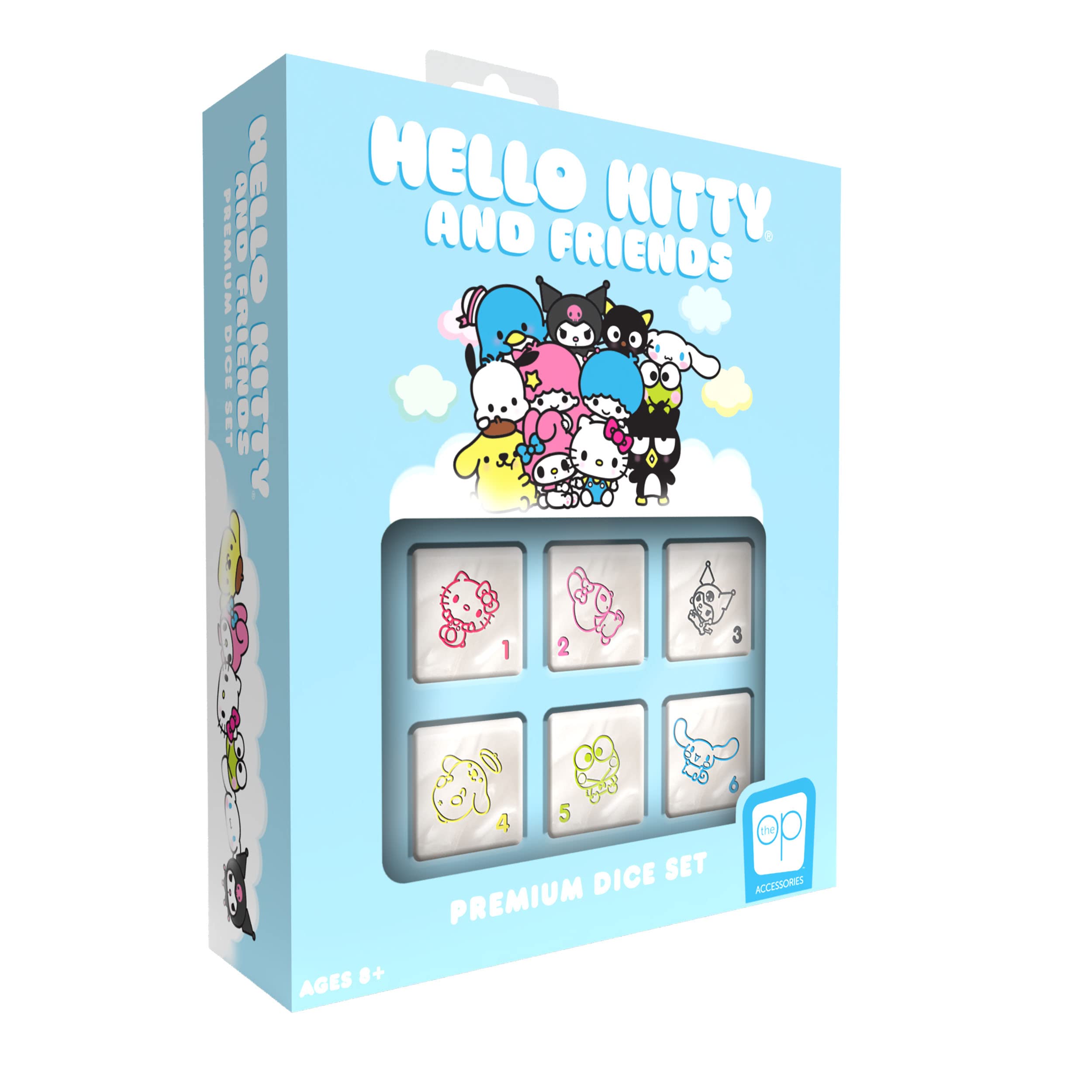 Hello Kitty and Friends Premium Dice Set | Hello Kitty and Friends Custom Dice with Collectible Tin Case | Based on Sanrio Hello Kitty and Friends | Officially Licensed Sanrio Gift & Merchandise
