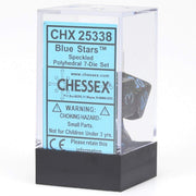 Chessex CHX25338 Dice-Speckled Blue Stars Set