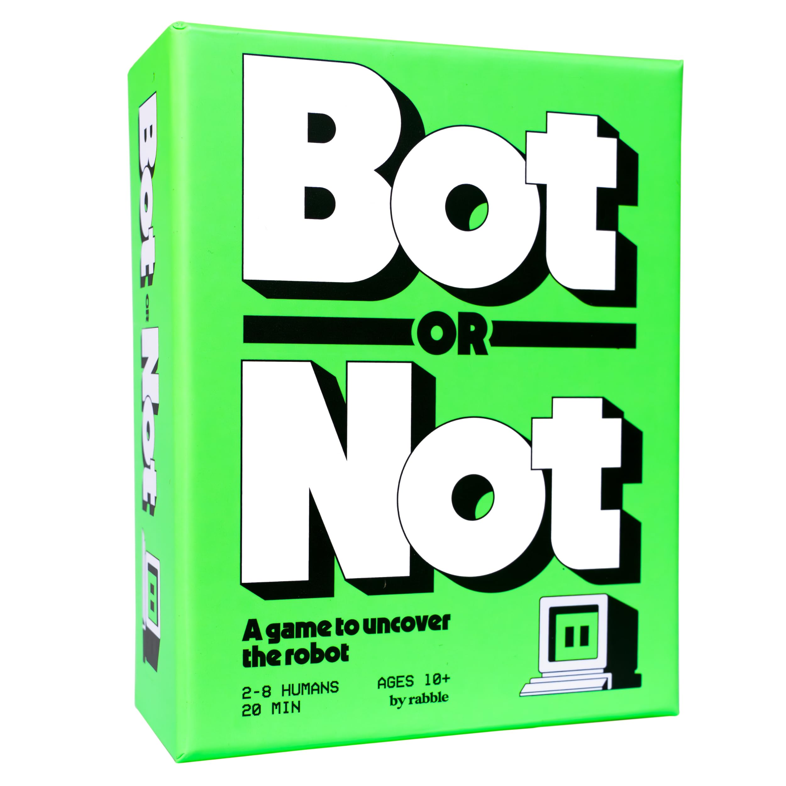 Rabble Bot or Not - A Game to Uncover The Robot | 2-8 Players, Party Games, Family, Teens, Adults, 2 Player Games, Board Games, Card Games