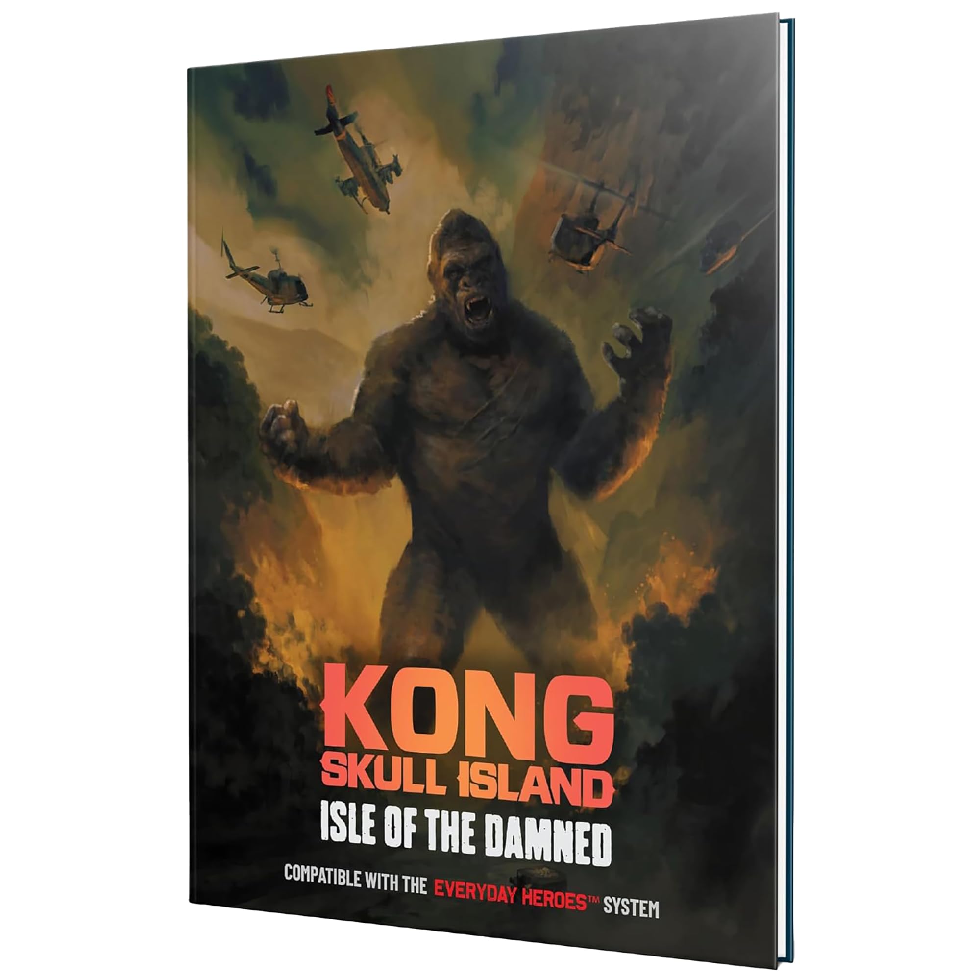 Evil Genius Games: Kong: Skull Island - Isle of The Damned - Hardcover RPG Book, Everyday Heroes Compatible, Tabletop Role Playing Game, Licensed