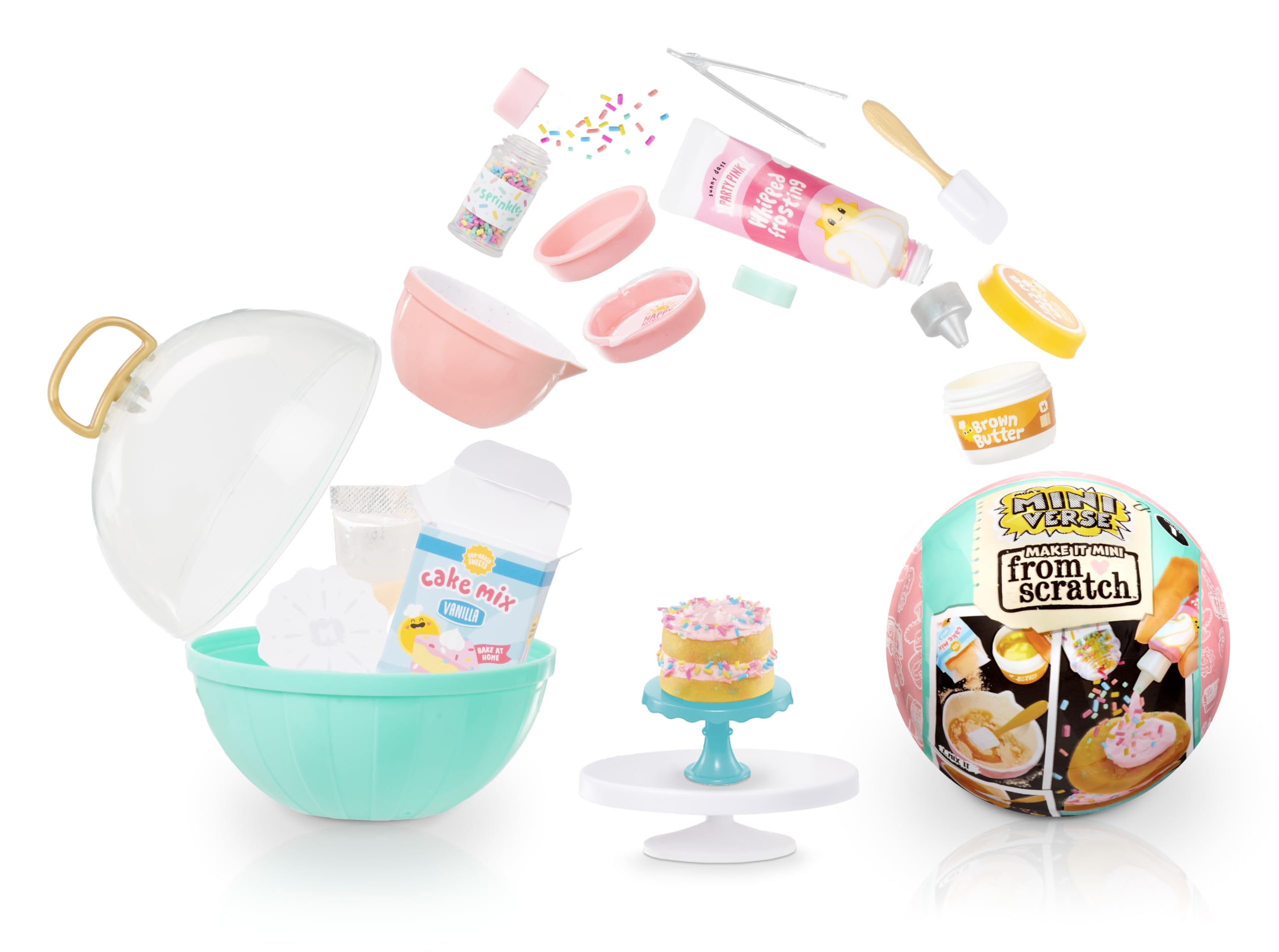 MGA's Miniverse Make It Mini from Scratch Series 1, Mini Collectibles, Blind Pack, DIY, Replica Food, NOT Edible, Collectors, 8+