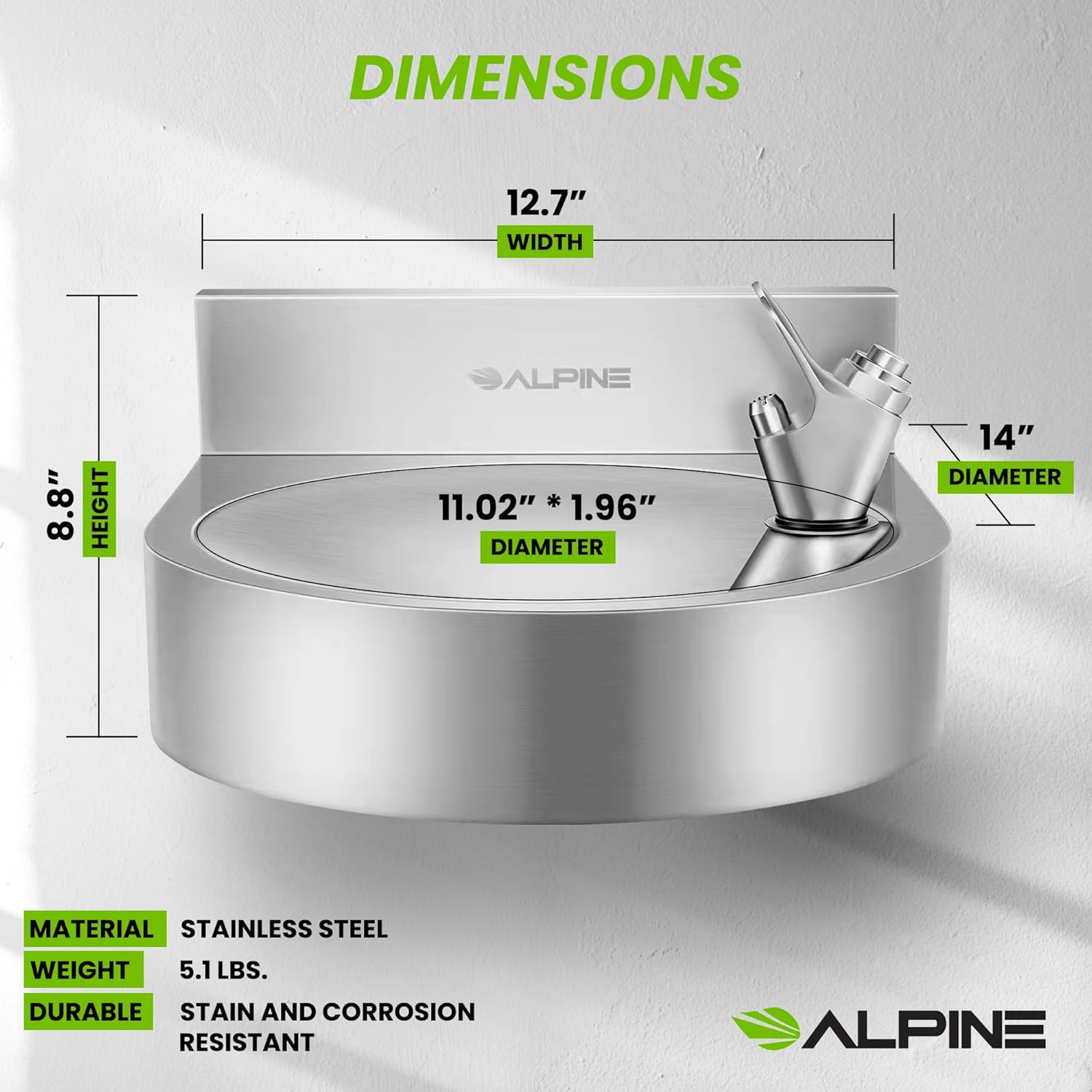 Wall Mounted Indoor/Outdoor Water Fountain