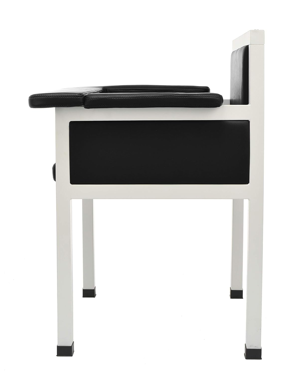 Black Luxe Upholstered Phlebotomy Blood Drawing Chair