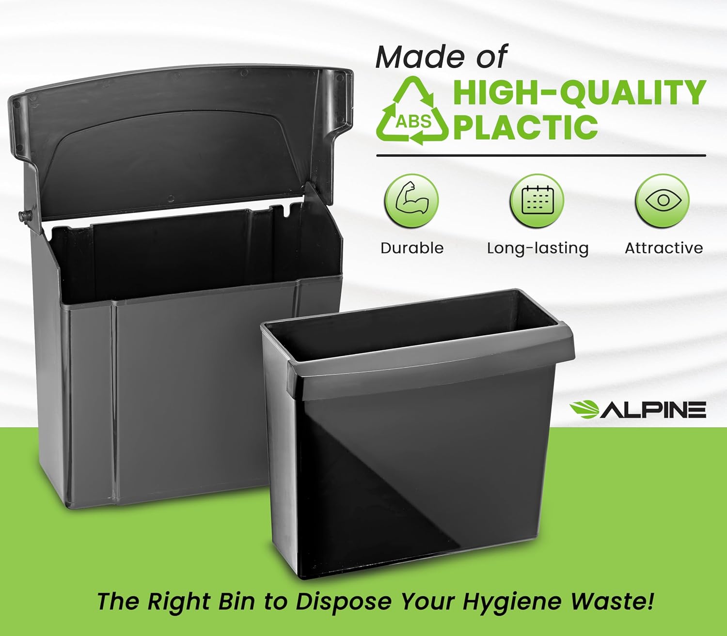 Sanitary Napkin Receptacle, Black