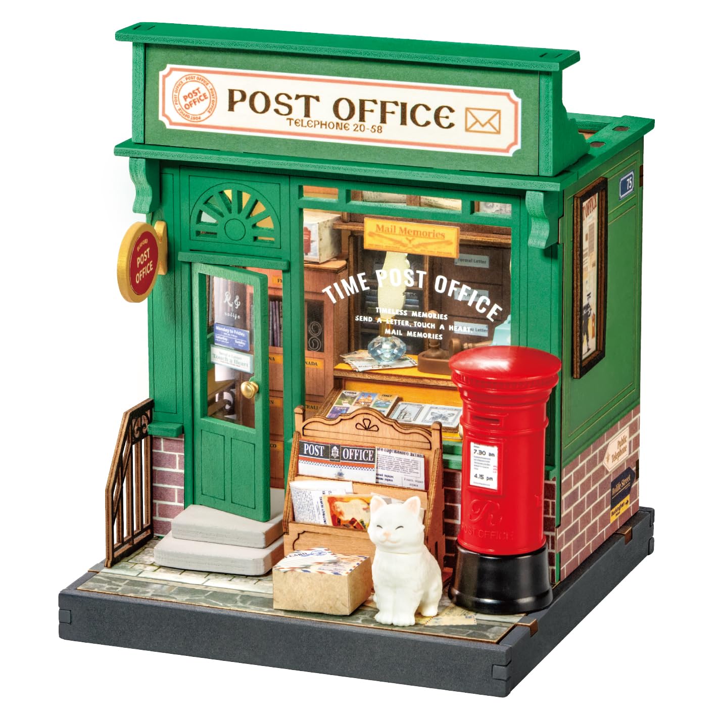 Rolife Century Post Office DIY Miniature House DS037