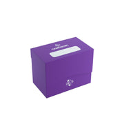 Gamegenic Side Holder 80+ Casual Deck Box | Double-Sleeved Card Storage with Flex Card Divider | Premium Card Game Protector | Cobra Neck Technology | Holds up to 80 Cards | Purple Color | Made