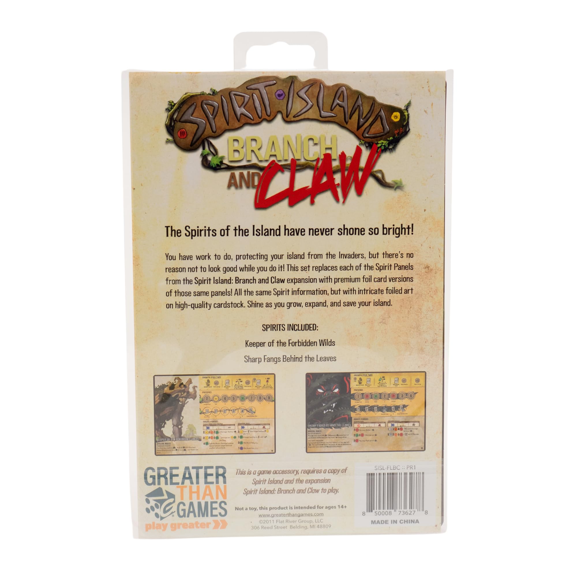 Greater Than Games | Spirit Island: Branch & Claw | Cooperative Strategy Board Game Expansion | 1 to 4 Players | 90+ Minutes | Ages 14+