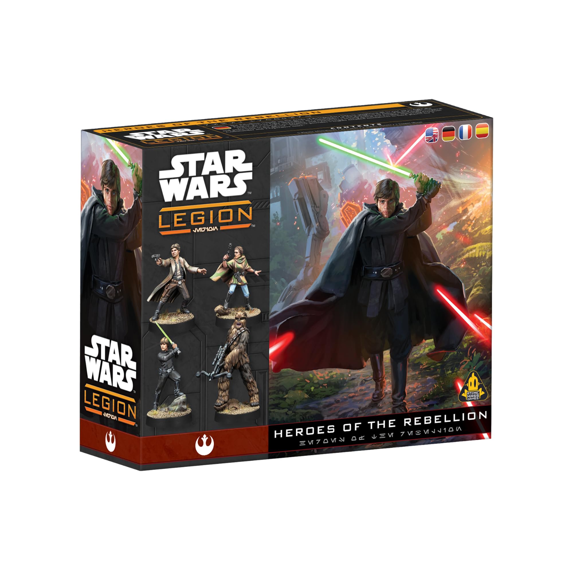 Asmodee Star Wars: Legion Heroes of The Rebellion Character Pack - Tabletop Miniatures Game, Strategy Game for Kids and Adults, Ages 14+, 2 Players, 90 Min Playtime