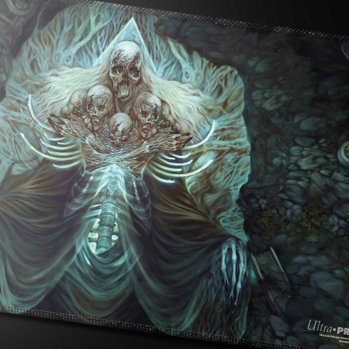 Ultra PRO - Commander Series #5 - Three Color Wedge - Myrkul Stitched Playmat for Magic: The Gathering | Use as Mousepad, Desk Mat, Protects MTG Cards During Gameplay Best TCG Tournament Essential