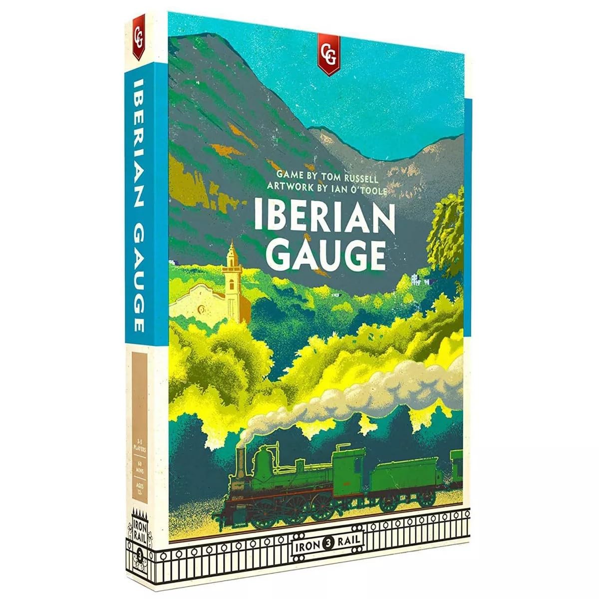 Capstone Games: Iberian Gauge, Strategy Board Game, Game of Building Railroads Across Peninsula, 60 Minute Play Time, 3 to 5 Players, Ages 14 and Up