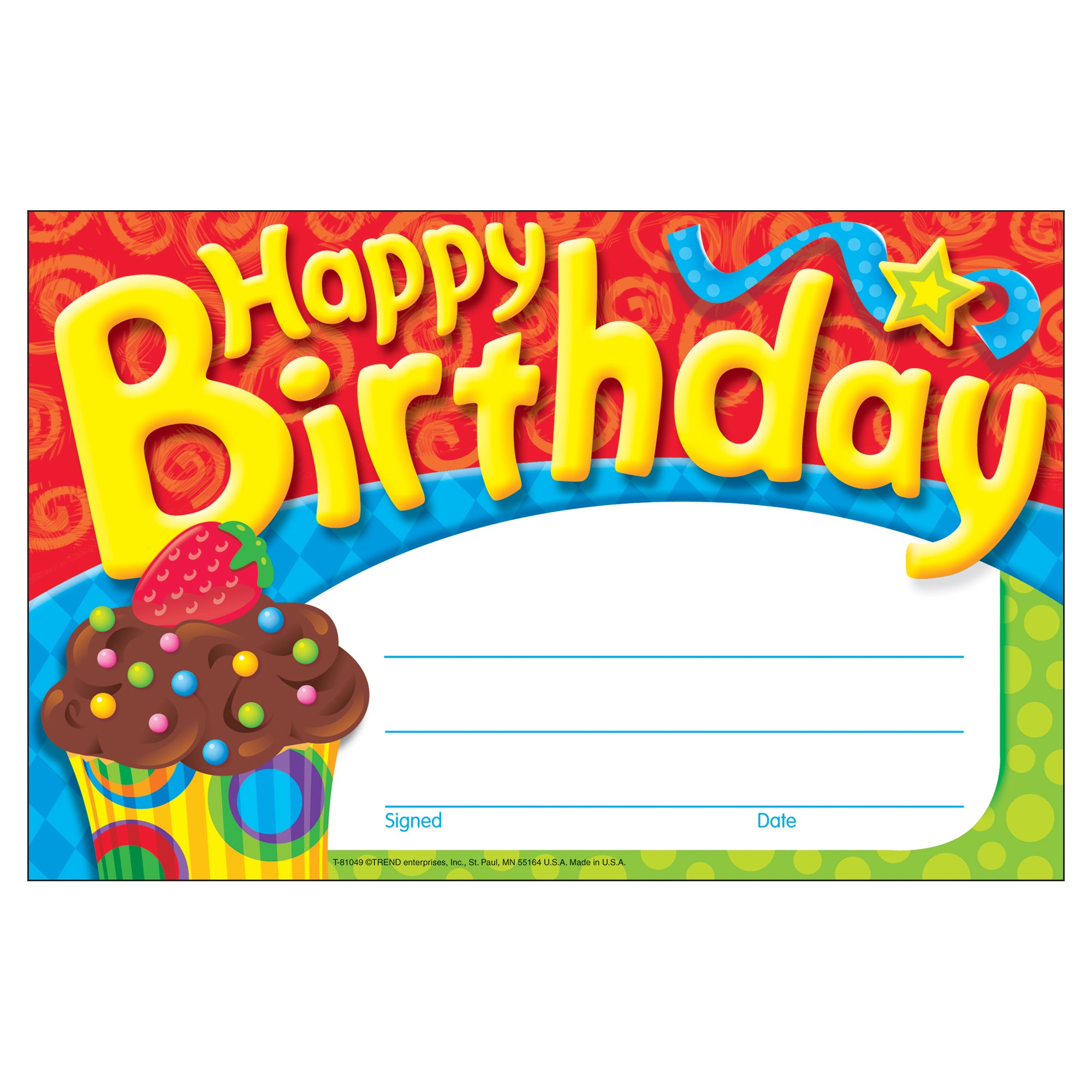 Happy Birthday The Bake Shop™ Recognition Awards, 30 ct