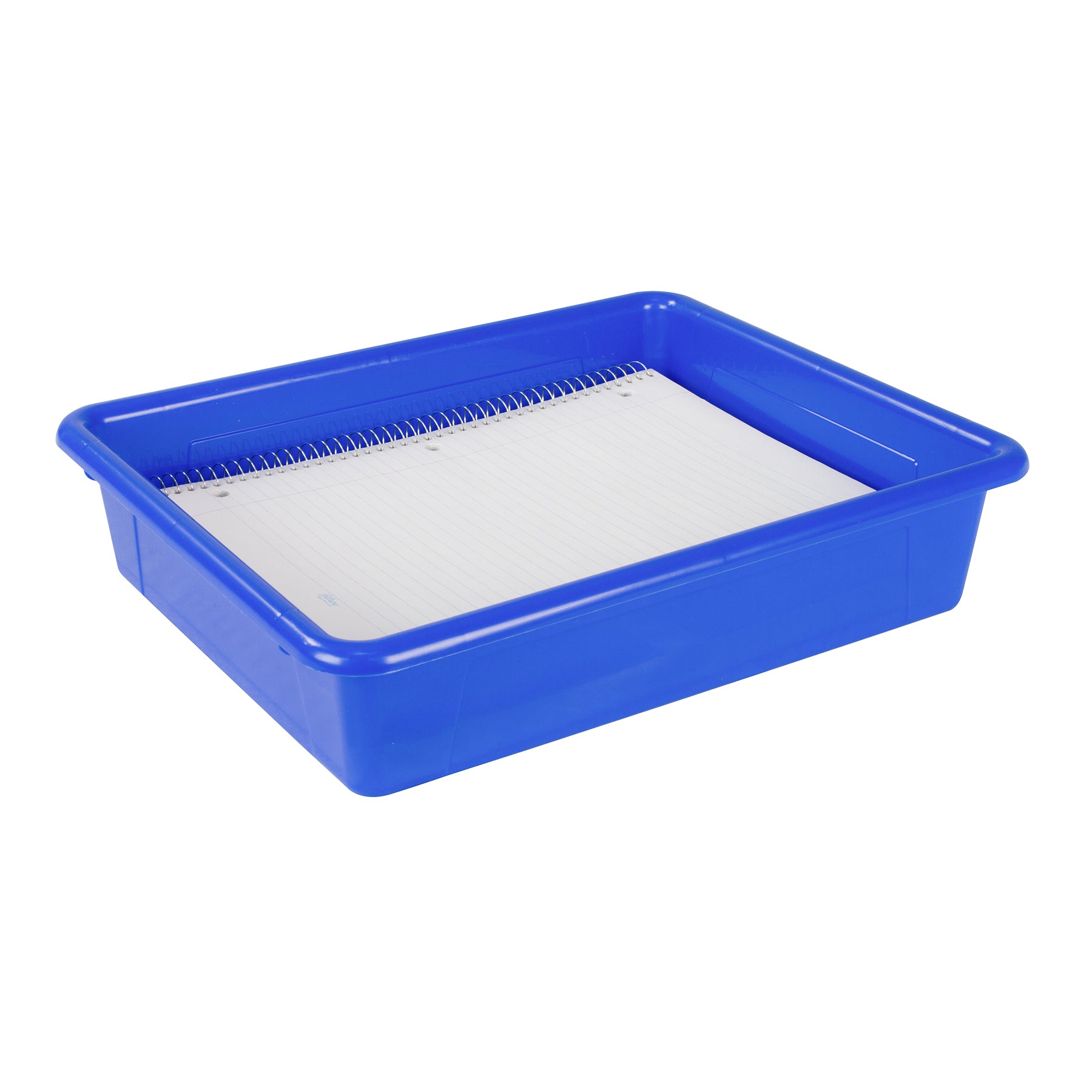 Flat Storage Tray, Blue, Pack of 5