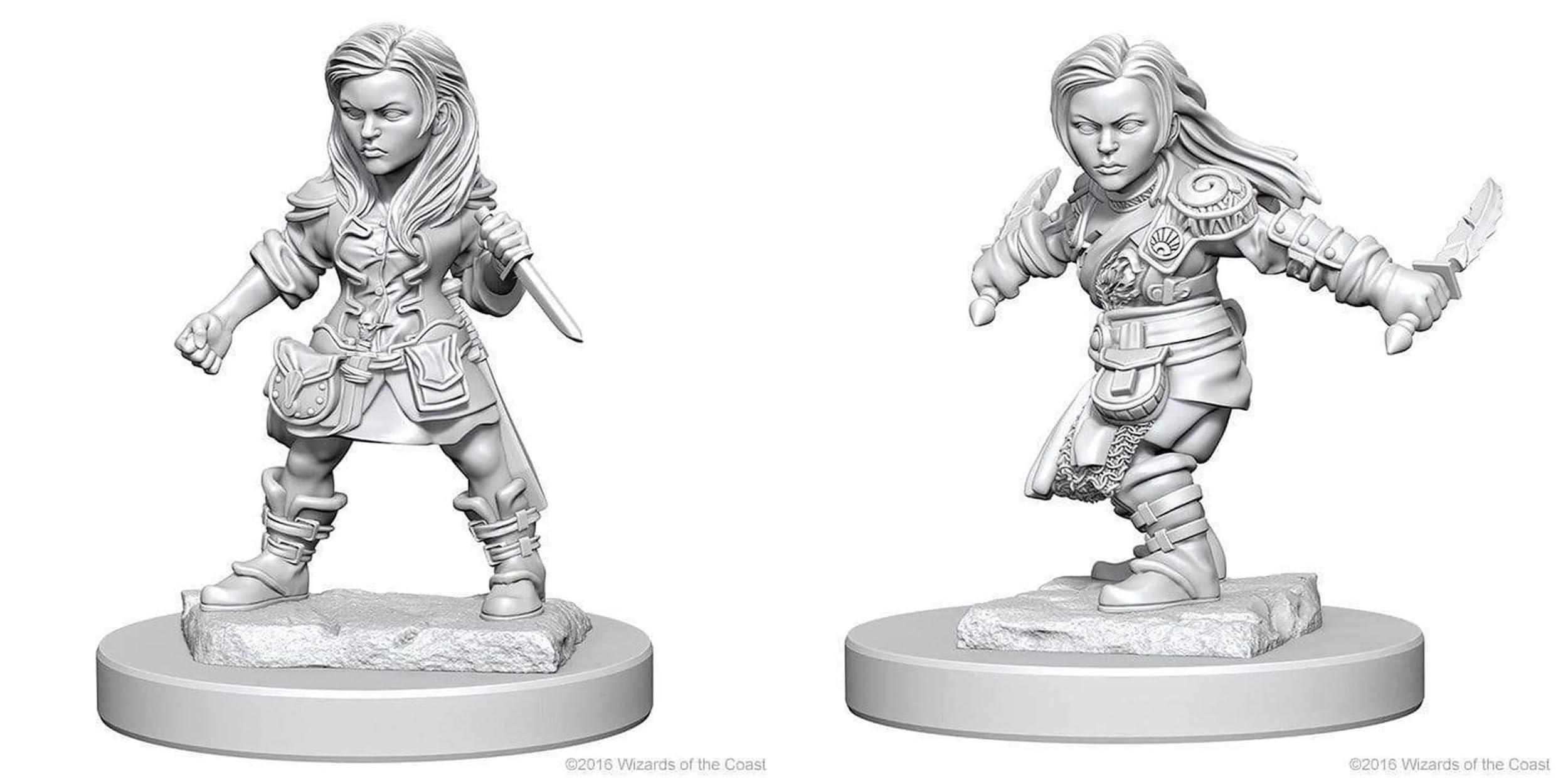 Dungeons & Dragons: Nolzur's Marvelous Unpainted Minis: Halfling Female Rogue
