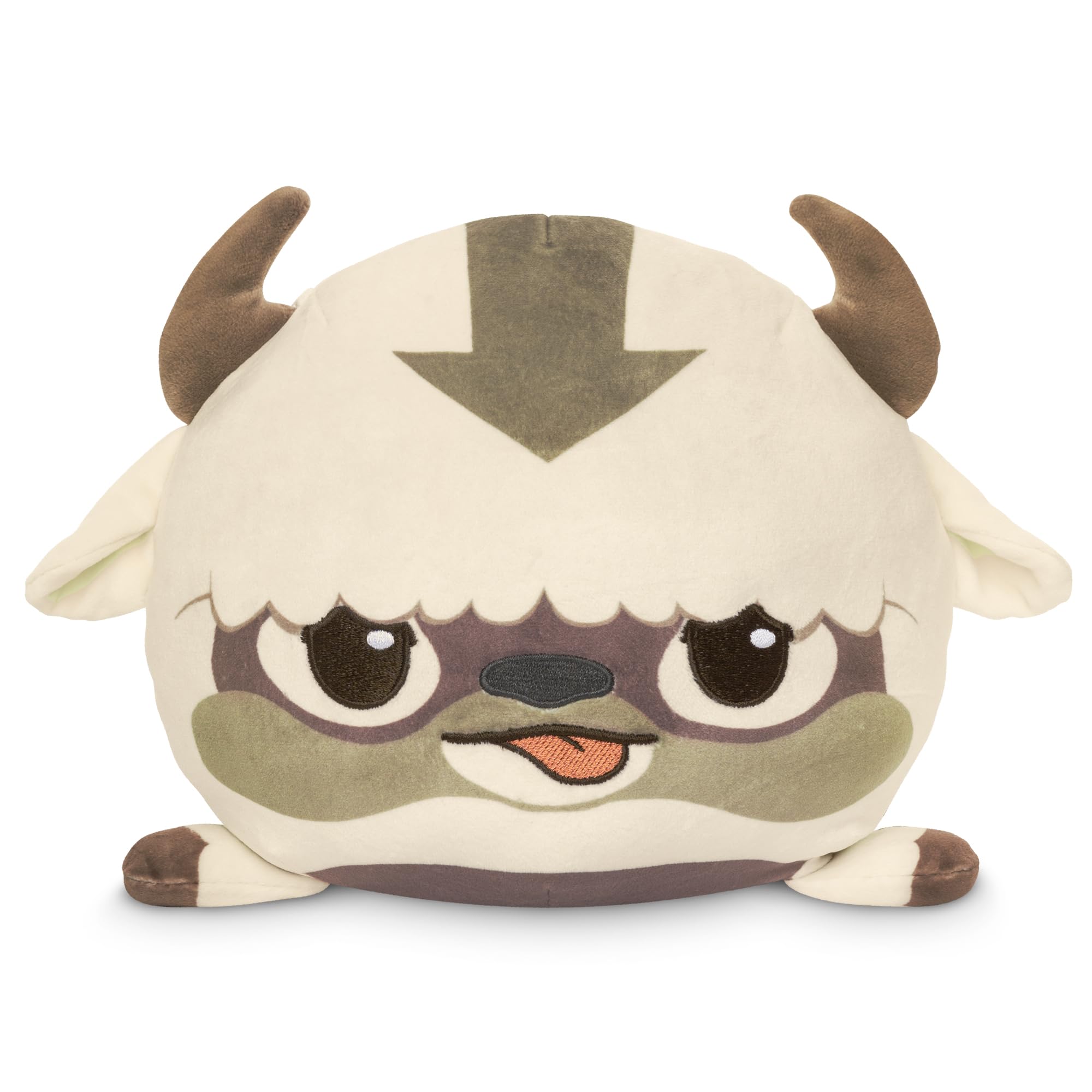 TeeTurtle Reversible Avatar: The Last Air-Bender Appa 6-Inch Two-Sided Flip Plush Toy with Embroidered Details - Cute Mini Collectible Plush for Kids, Teens, and Adults