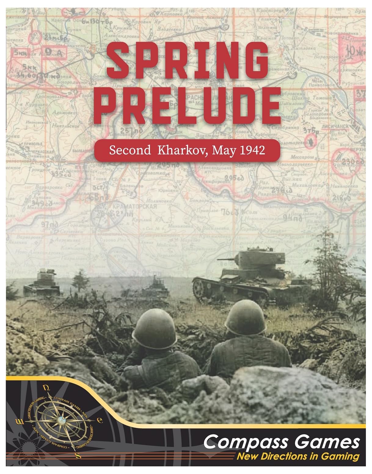 Compass Games Spring Prelude: Second Battle of Kharkov 1942, Board Game for Adults 18+