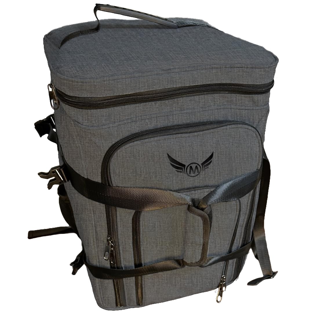 Ultimate Board Game Travel Bag – Durable Storage Case for Up to 10 Games, Water-Resistant, Adjustable Strap & Handles – Perfect for Game Nights, Conventions & Tournaments (Parent) (Charcoal Grey)