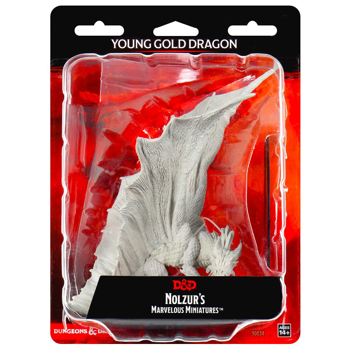D&D: Nolzur's Marvelous Minis: Young Gold Dragon W11 (Unpainted)