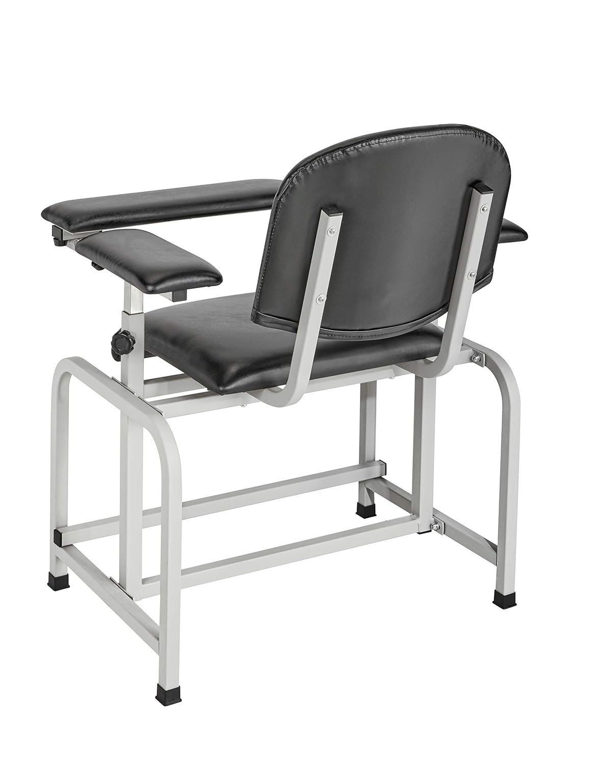 Black Padded Phlebotomy Blood Drawing Chair