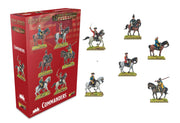 Warlord Black Powder Revolution Commanders Tabletop Miniatures - Plastic Paintable Miniature 1700-1900 Soldiers Set, Unpainted Table Top 28mm Military Minifigures for Adults - Gaming Figurines