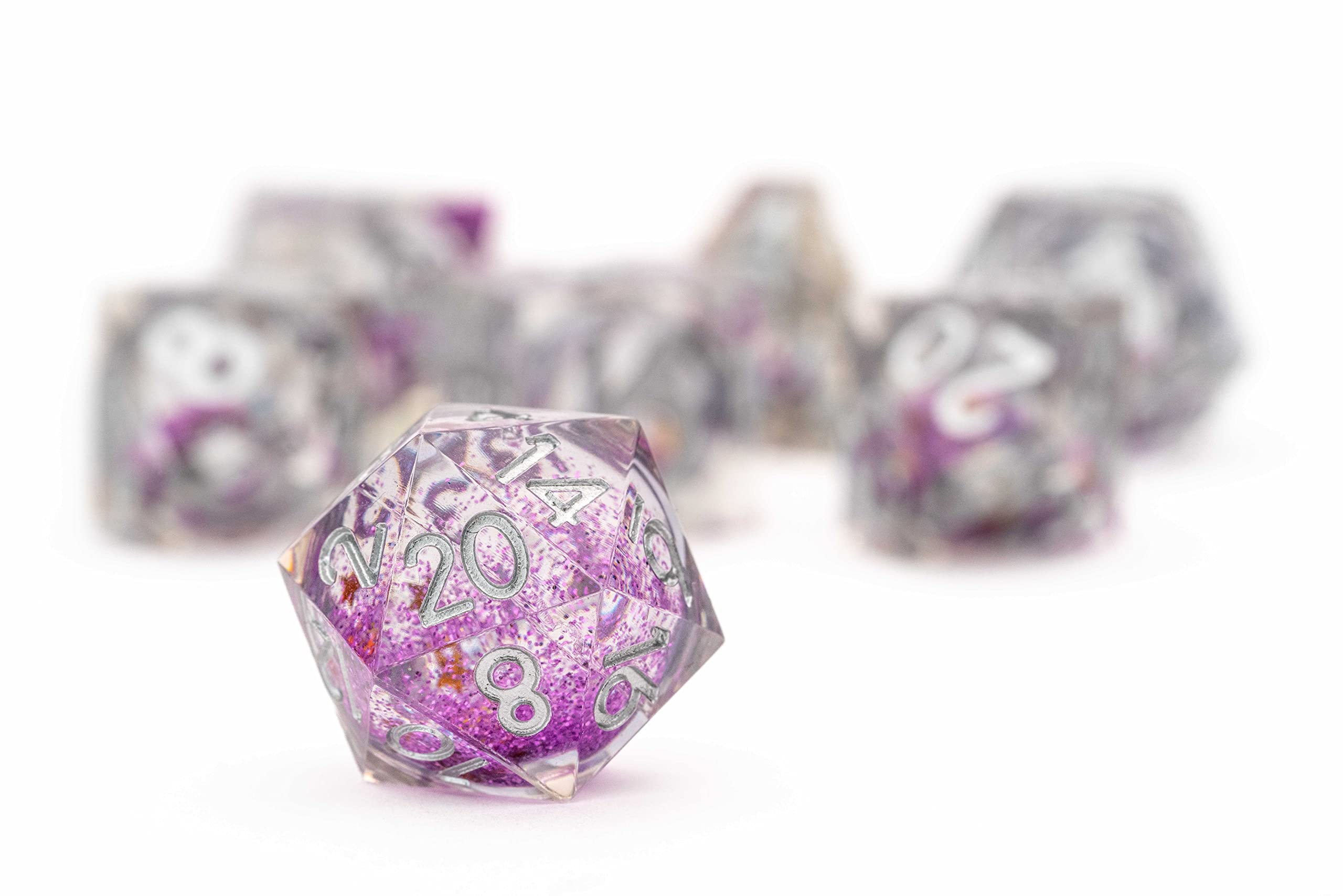 FanRoll Individual d20 Elixir Liquid Core DND Dice Set, Sorcerous Swirl, Role Playing Game Dice for Dungeons and Dragons