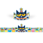 Pete the Cat Happy Birthday Crowns, Pack of 30