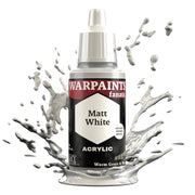 The Army Painter Warpaint Fanatics Matt White Acrylics Miniature Hobby Painting with Fanatics Warpaint, Quality Paint for Miniature Wargaming