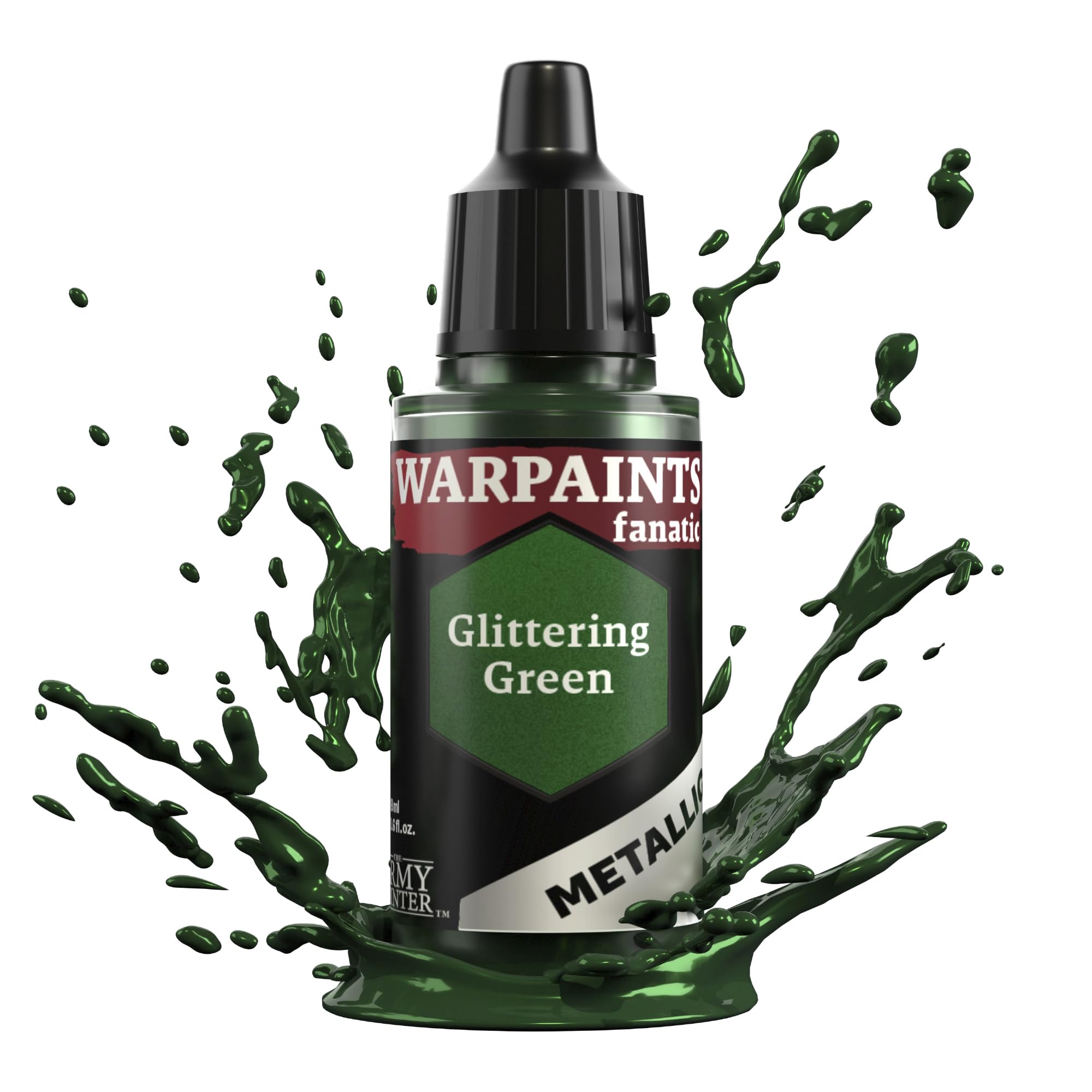 The Army Painter Metallic Pigment Warpaints Fanatic 18ml Hobby Paints (Glittering Green)