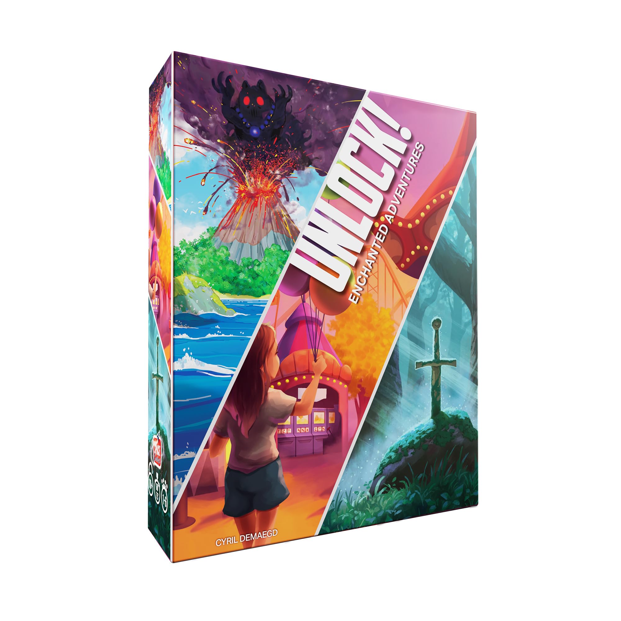 Asmodee Unlock! Enchanted Adventures Card Game - Escape Room-Inspired Cooperative Adventure, Fun Family Game for Kids and Adults, Ages 10+, 1-6 Players, 1 Hour Playtime