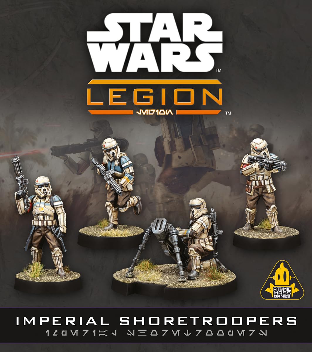 Asmodee Star Wars: Legion Imperial Shoretroopers - Corps & DF-90 Mortar Detachment, Tabletop Miniatures Game, Strategy Game for Kids and Adults, Ages 14+, 2 Players, 3 Hour Playtime