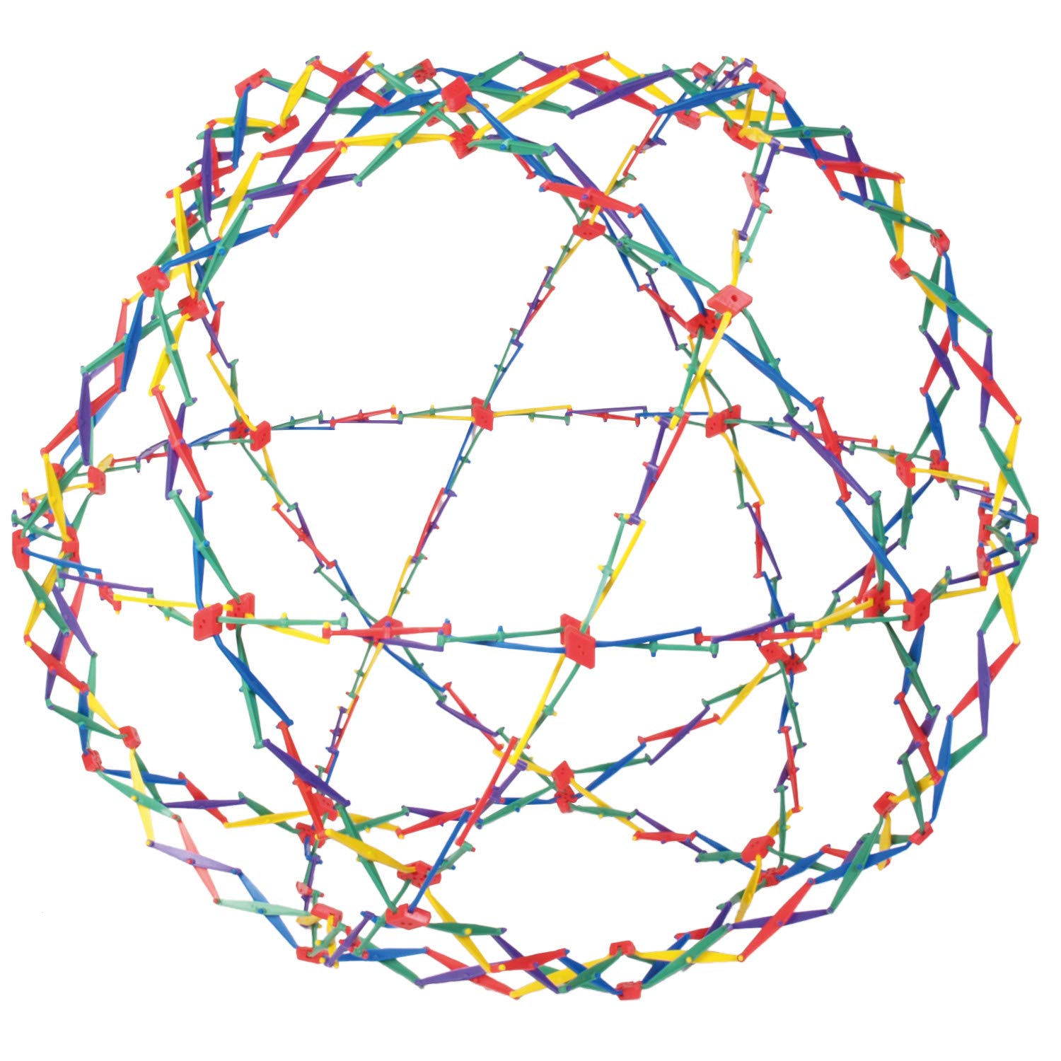 Original Hoberman Sphere Plastic Expandable Toy, Rainbow