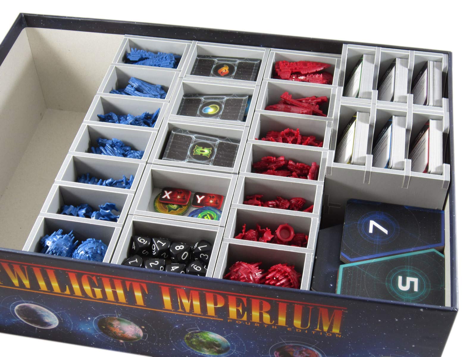 Box Insert: Twilight Imperium 4 with Space for Future Expansions