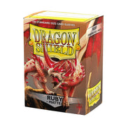 Dragon Shield | Standard Size Card Matte Sleeves | 100 CT - Smooth & Tough Premium TCG Sleeves | Compatible with Pokemon, Flesh & Blood, One Piece & Magic the Gathering | Ruby - Matte