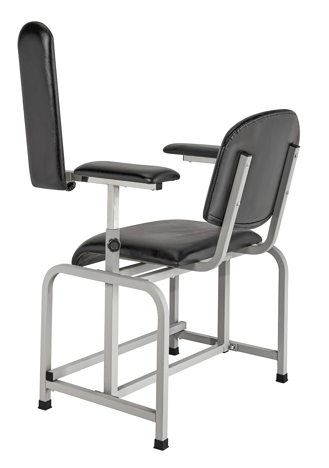 Black Padded Phlebotomy Blood Drawing Chair