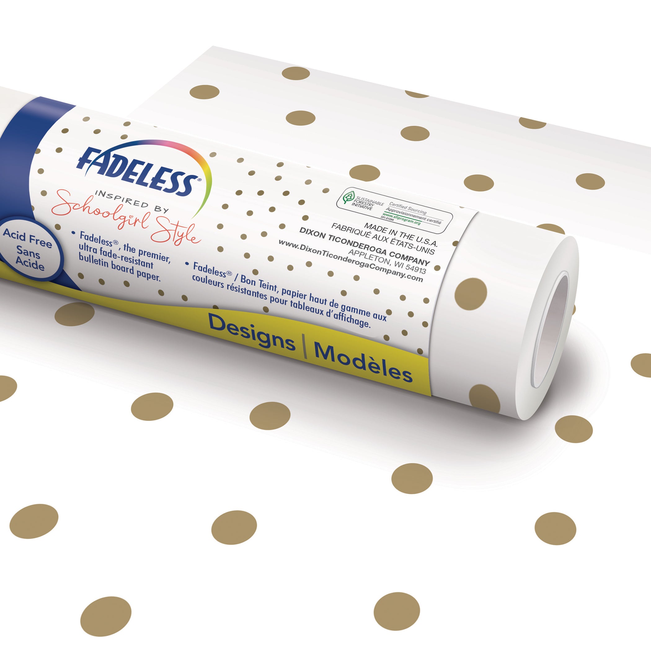Schoolgirl Style™ Bulletin Board Paper, 48" x 50' Roll, Little Miss