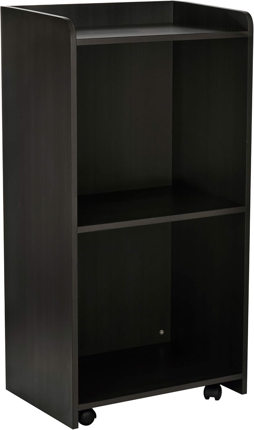 AdirOffice Black Wood Mobile Presentation Lectern Stand with Shelves with Black Presentation Stand Podium Lectern Cover