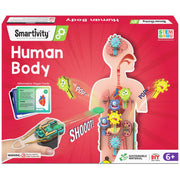 Smartivity Human Body Model for Kids 6 to 12 Years | Learn Body Organs, Functions with Fun Card Games | Christmas, Birthday Gift for Boys & Girls | DIY STEM Science Toys for Kids 6, 8, 10, 12 Years