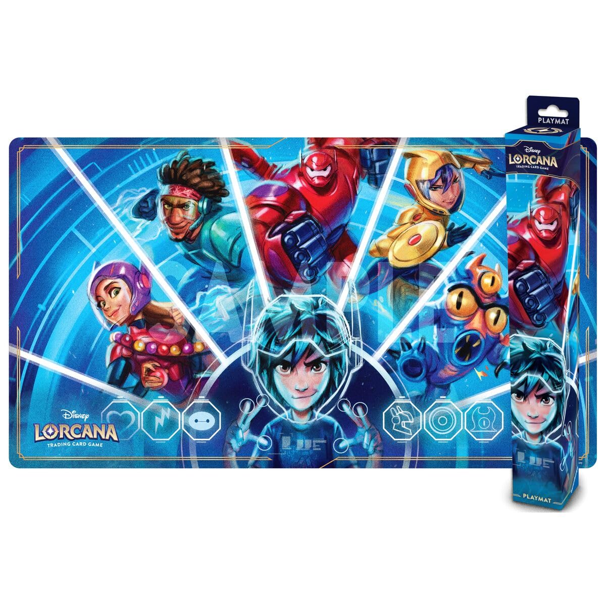 Ravensburger Disney Lorcana TCG: Archazia's Island Playmat Featuring Big Hero 6 - We Could Be Immortals | Protects Cards | Versatile Game, Desk, or Mouse Pad | Durable Non-Slip Surface | Ages 8+