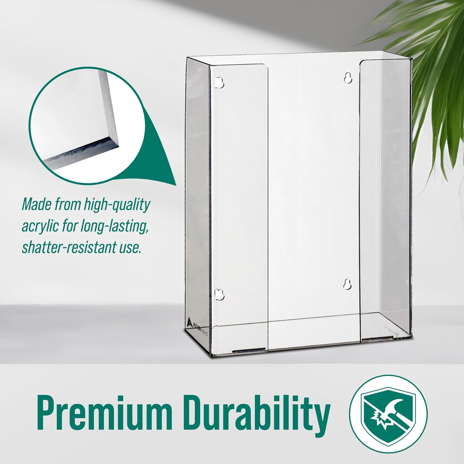 Triple Box Capacity Acrylic Glove Dispenser