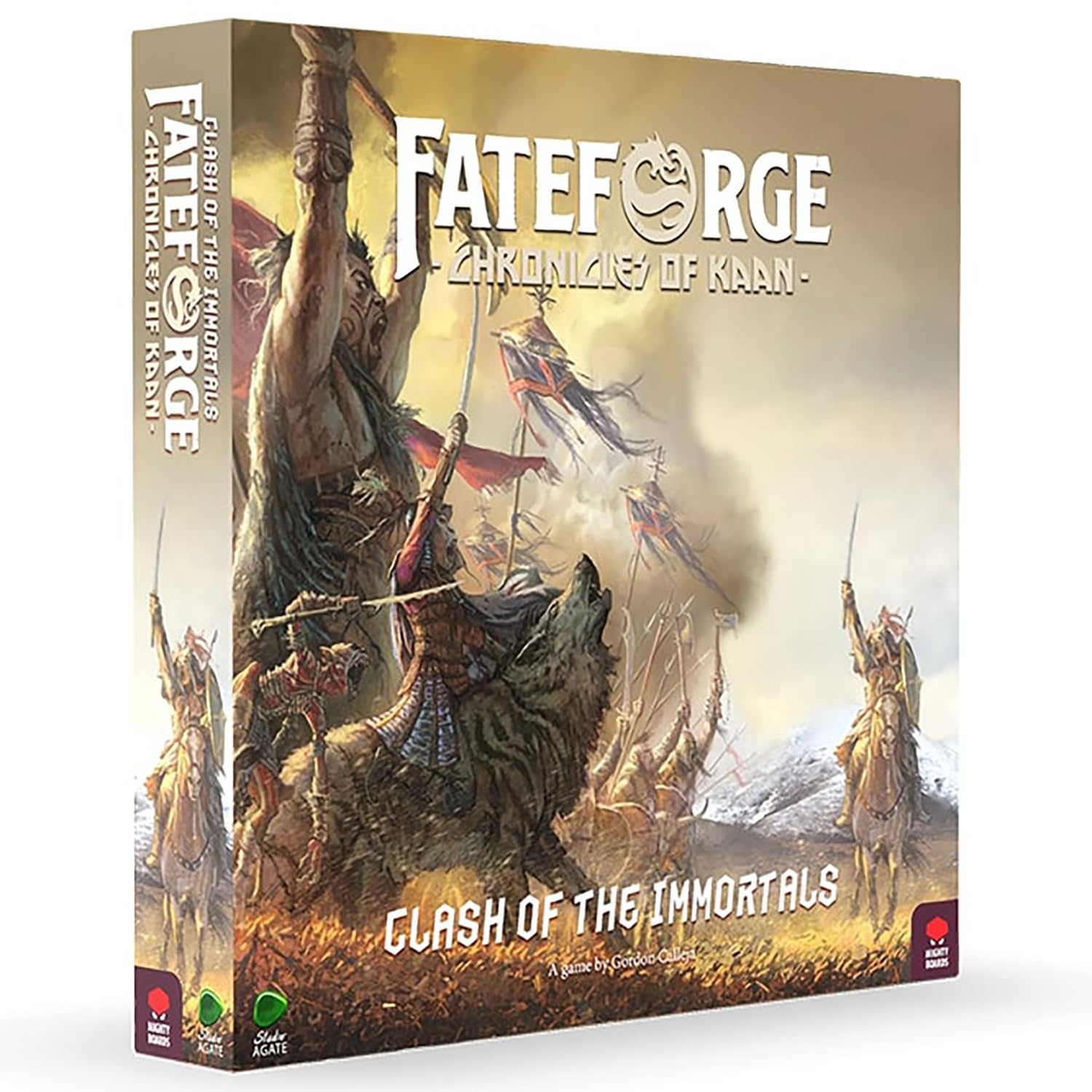 Mighty Boards: Fateforge Chronicles of Kaan: Clash of The Immortals Expansion - Strategy Board Game, App Co-Op Action Adventure, Ages 14+, 1-4 Players