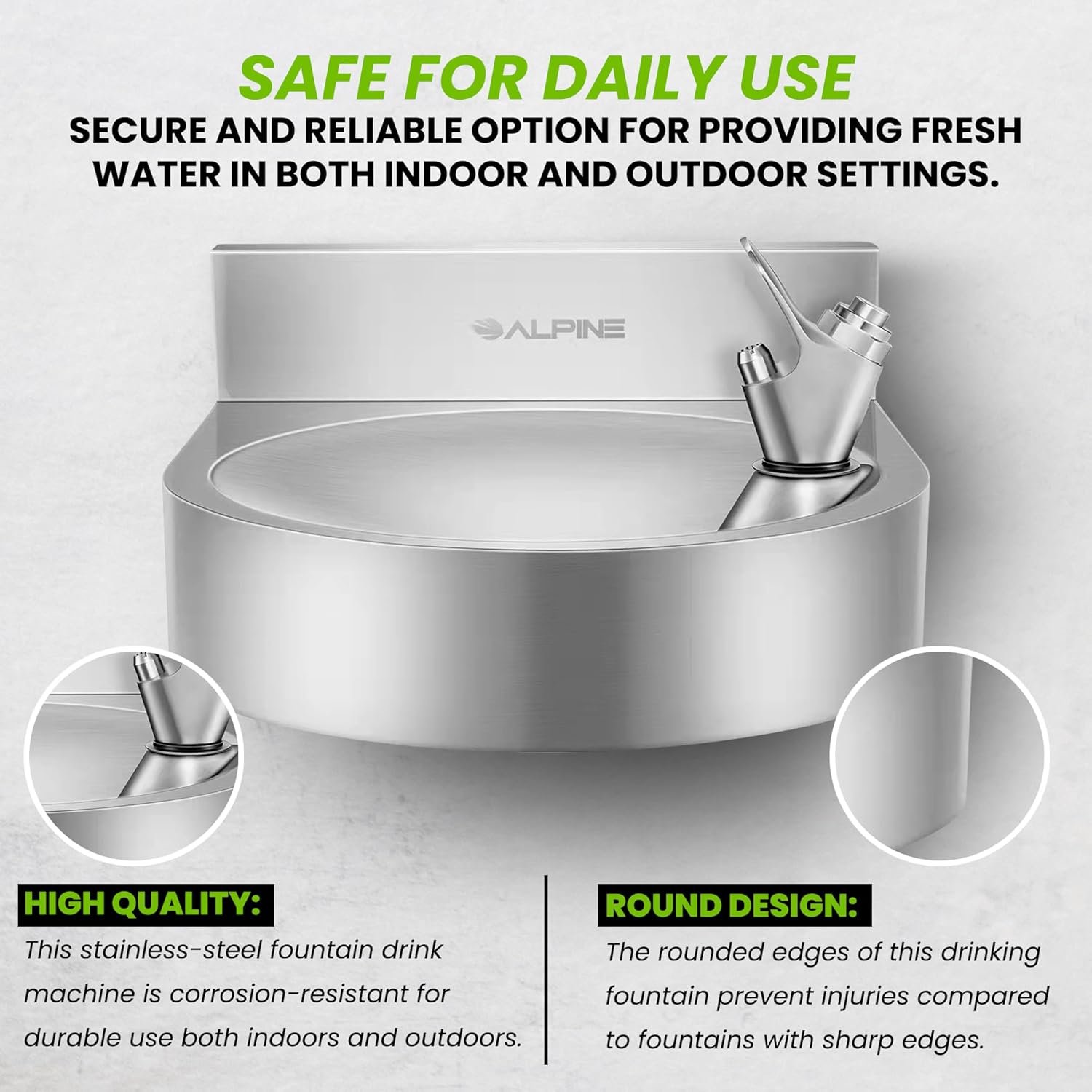 Wall Mounted Indoor/Outdoor Water Fountain
