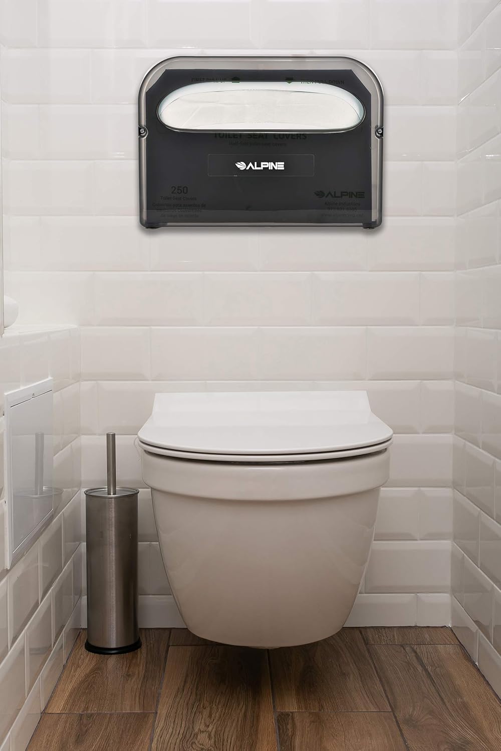 Toilet Seat Cover Dispenser, Black (4 pack)