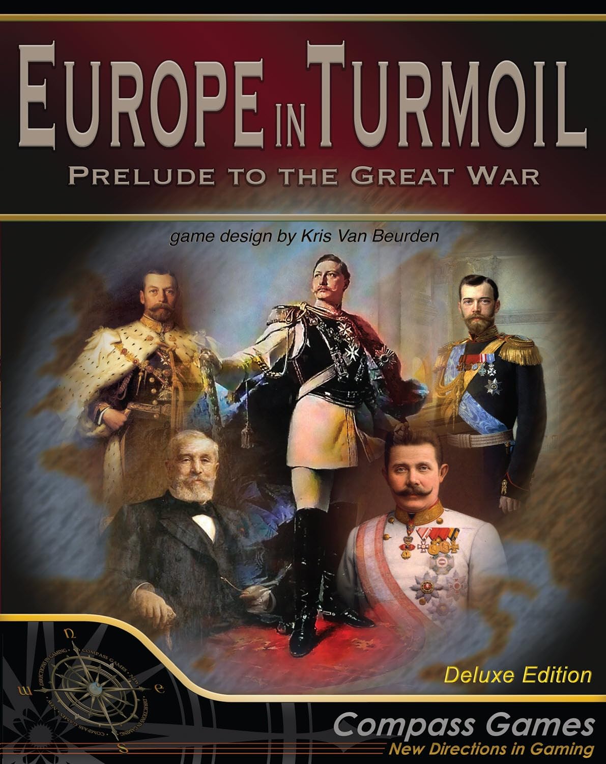 Compass Games Europe in Turmoil: Prelude to The Great War, Deluxe Edition Board Game