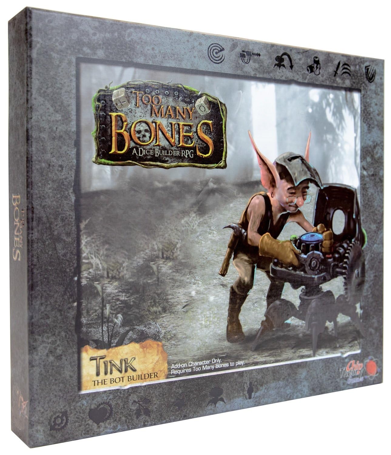 Chip Theory Games Too Many Bones: Tink the Botbuilder Dice-Builder Roleplaying Game Expansion Strategic Fantasy RPG Game Accessories for Ages 14 and Up, 1-4 Players